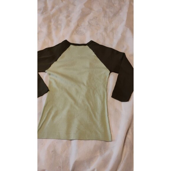 Vintage 90s Merlin The Magic Mushroom Joey Mars Shirt Raglan Womens Medium - Picture 8 of 8